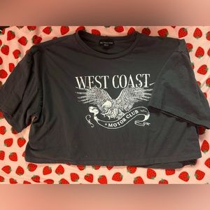 Grey west coast tee